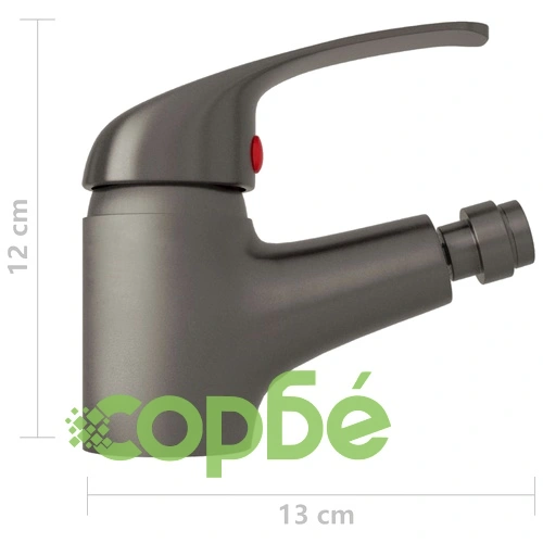 Смесител за биде, сив, 13х12 см ➤ топ цена ➤ sorbe.bg