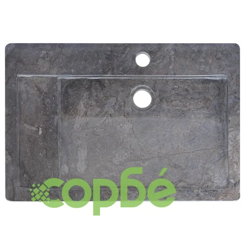 Черна мивка, 58x39x10 см, мрамор ➤ топ цена ➤ sorbe.bg