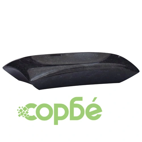 Черна мивка, 50x35x10 см, мрамор ➤ топ цена ➤ sorbe.bg