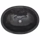 Черна мивка, 53x40x15 см, мрамор