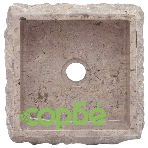 Сива мивка, 30x30x13 см, мрамор ➤ топ цена ➤ sorbe.bg