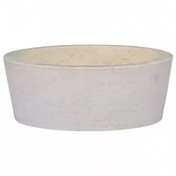 Кремава мивка, Ø40x15 см, мрамор