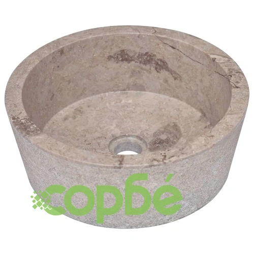 Сива мивка, 40x15 см, мрамор ➤ топ цена ➤ sorbe.bg