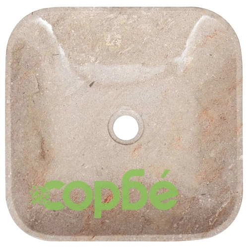 Сива мивка, 40x40x10 см, мрамор ➤ топ цена ➤ sorbe.bg