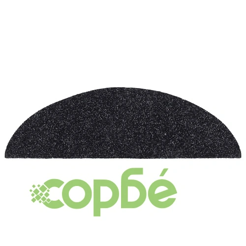 Самозалепващи се постелки за стълби, 5 бр., 56x17x3 см, черни, полукръгли ➤ топ цена ➤ sorbe.bg