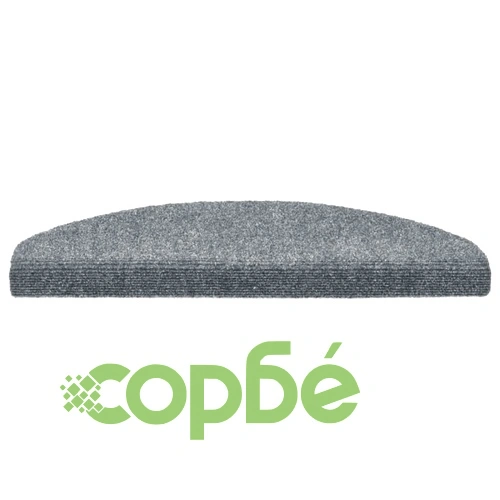 Изтривалки за стълби, самозалепващи се, 5 бр., 65x21x4 см, светлосиви, полукръгли, големи ➤ топ цена ➤ sorbe.bg