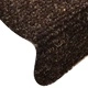 Постелки за стълби, самозалепващи се, 5 бр., 65x21x4 см, тъмнокафяви, полукръгли, големи