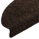 Изтривалки за стълби, самозалепващи се, 10 бр., 65x21x4 см, тъмнокафяви, полукръгли, големи