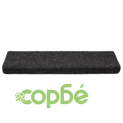 Изтривалки за стълби, самозалепващи се, 10 бр., 65x21x4 см, черни, с правоъгълен кант ➤ топ цена ➤ sorbe.bg