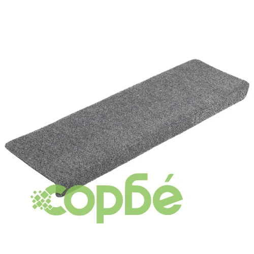 Изтривалки за стълби, самозалепващи се, 5 бр., 65x21x4 см, светлосиви, правоъгълни, кант ➤ топ цена ➤ sorbe.bg