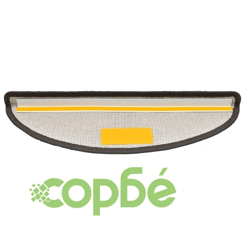 Изтривалки за стълби, 10 бр., 56x17x3 см, тъмносиви, полукръгли ➤ топ цена ➤ sorbe.bg