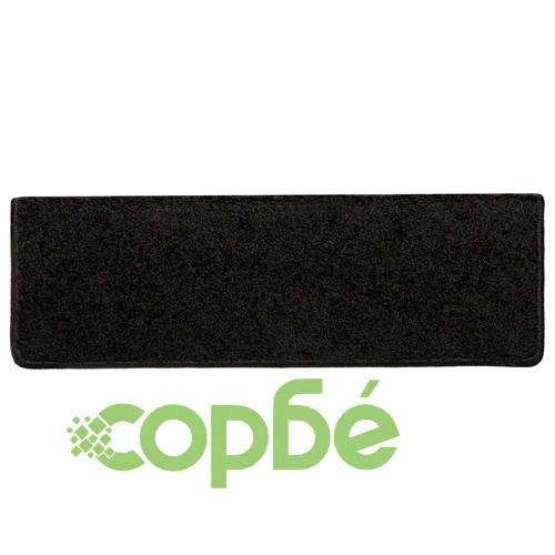 Изтривалки за стълби, 10 бр., 65x21x4 см, черни, с правоъгълен кант ➤ топ цена ➤ sorbe.bg