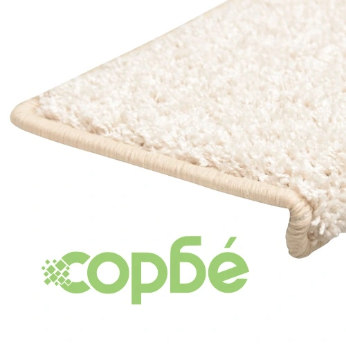 Изтривалки за стълби, 10 бр., 65x21x4 см, бели, с правоъгълен кант ➤ топ цена ➤ sorbe.bg