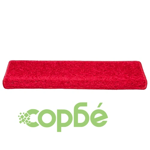 Изтривалки за стълби, 10 бр., 65x21x4 см, червени, правоъгълни, кант ➤ топ цена ➤ sorbe.bg