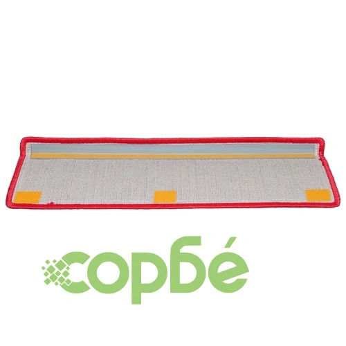 Изтривалки за стълби, 10 бр., 65x21x4 см, червени, правоъгълни, кант ➤ топ цена ➤ sorbe.bg