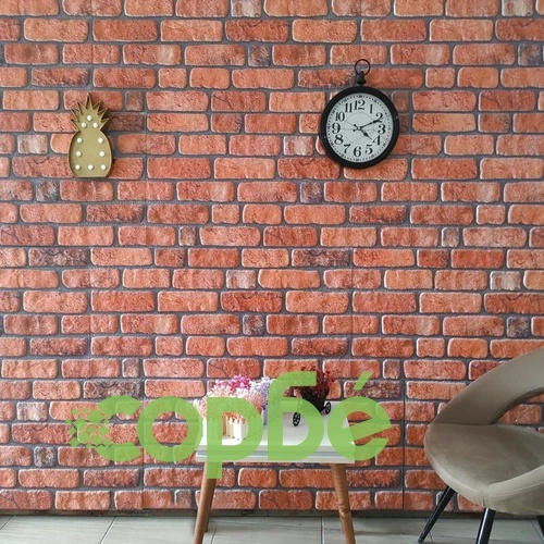 3D стенни панели, тухлен дизайн, теракота, 10 бр, EPS ➤ топ цена ➤ sorbe.bg