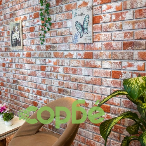 3D стенни панели, тухлен дизайн, червени, 10 бр, EPS ➤ топ цена ➤ sorbe.bg