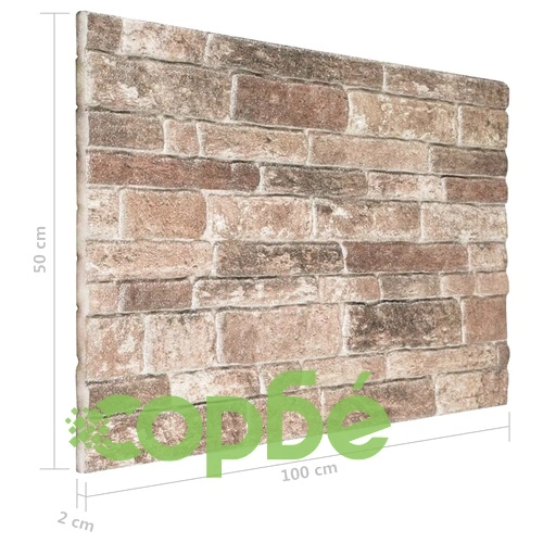 3D стенни панели, тухлен дизайн, шарени, 10 бр, EPS ➤ топ цена ➤ sorbe.bg