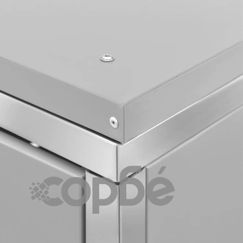 Троен навес за кофа за смет 207x77,5x112,5 см инокс ➤ топ цена ➤ sorbe.bg