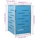 Единичен навес за кофа за смет 69x77,5x112,5 см инокс