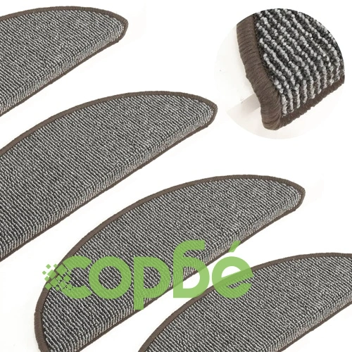 Изтривалки за стълби, 15 бр., 56x17x3 см, сиви, полукръгли ➤ топ цена ➤ sorbe.bg