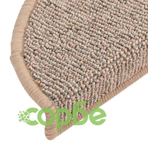 Изтривалки за стълби, 15 бр., 56x17x3 см, кафяви, полукръгли ➤ топ цена ➤ sorbe.bg