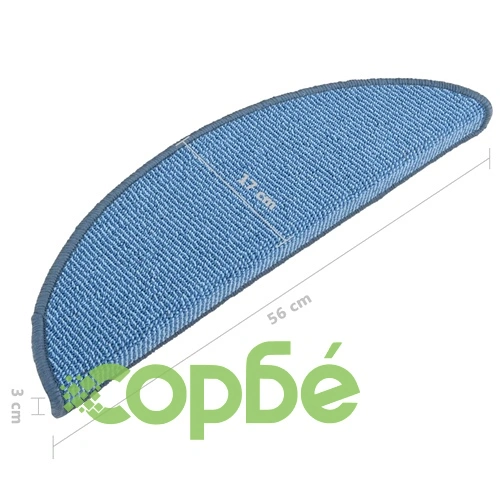 Постелки за стъпала, 15 бр, сини, 56x17x3 см ➤ топ цена ➤ sorbe.bg