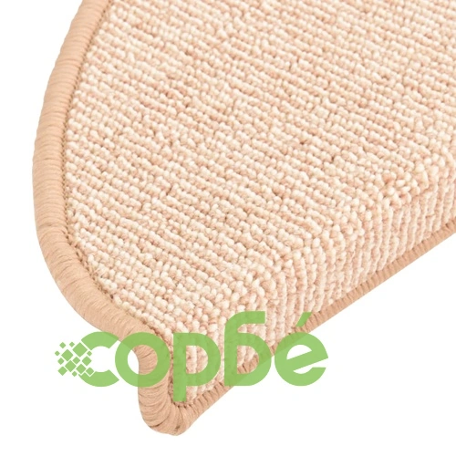 Изтривалки за стълби, 15 бр., 56x17x3 см, кремави, полукръгли ➤ топ цена ➤ sorbe.bg