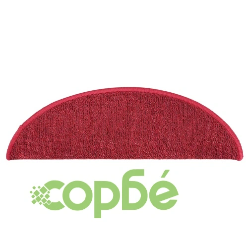 Постелки за стъпала, 15 бр, червени, 65x21x4 см ➤ топ цена ➤ sorbe.bg