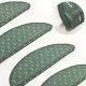Постелки за стъпала, 15 бр, зелени, 56x20 см