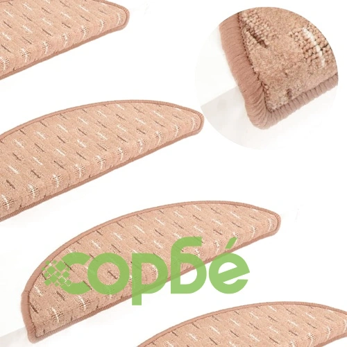 Постелки за стъпала, 15 бр, светлокафяви, 56x17x3 см ➤ топ цена ➤ sorbe.bg