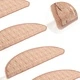 Постелки за стъпала, 15 бр, светлокафяви, 56x17x3 см