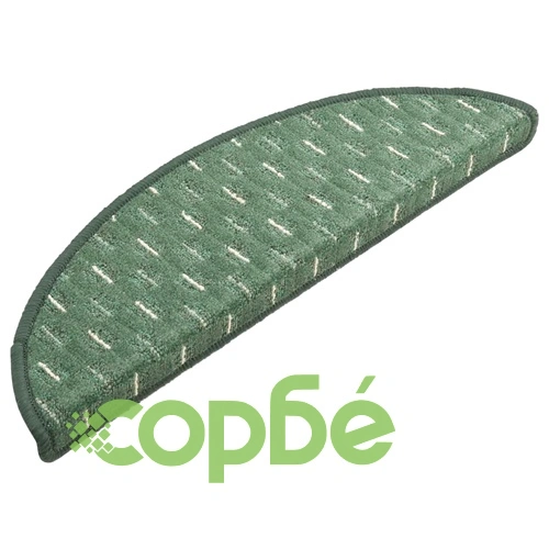 Постелки за стъпала, 15 бр, зелени, 65x25 см ➤ топ цена ➤ sorbe.bg