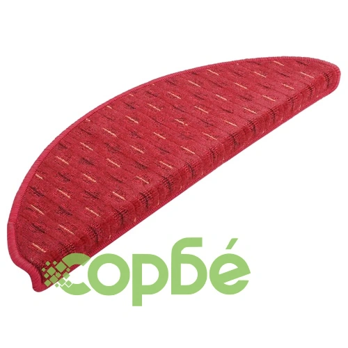 Постелки за стъпала, 15 бр, червени, 65x21x4 см ➤ топ цена ➤ sorbe.bg