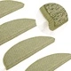 Постелки за стъпала, 15 бр, зелени, 56x20 см