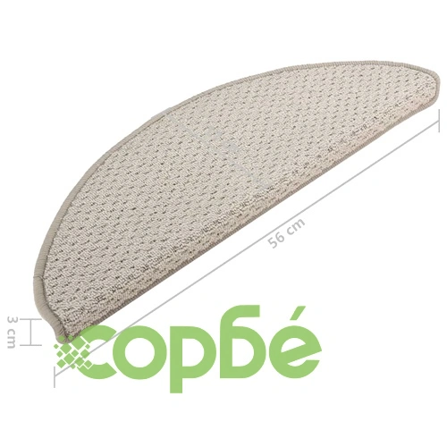 Постелки за стъпала, 15 бр, светлосиви, 56x17x3 см ➤ топ цена ➤ sorbe.bg