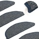 Постелки за стъпала, 15 бр, тъмносини, 65x21x4 см