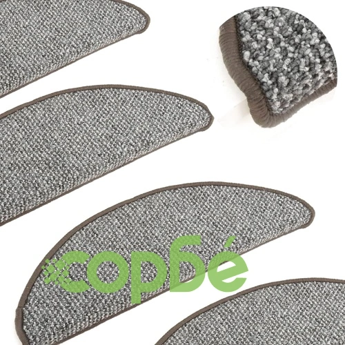 Постелки за стъпала, 15 бр, сиви, 56x17x3 см ➤ топ цена ➤ sorbe.bg