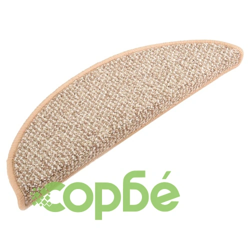 Постелки за стъпала, 15 бр, светлокафяви, 56x17x3 см ➤ топ цена ➤ sorbe.bg