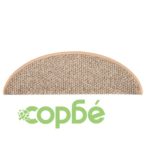 Постелки за стъпала, 15 бр, светлокафяви, 56x17x3 см ➤ топ цена ➤ sorbe.bg