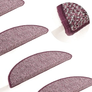 Постелки за стъпала, 15 бр, лилави, 65x21x4 см