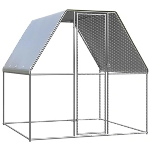 Птичарник на открито, 2x2x2 м, поцинкована стомана