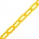 Предупредителна верига, жълта, 100 м, Ø8 мм, пластмаса