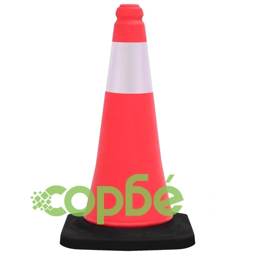 Светлоотразителни трафик конуси с тежки основи, 4 бр, 50 см ➤ топ цена ➤ sorbe.bg