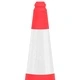 Светлоотразителни трафик конуси с тежки основи, 10 бр, 75 см