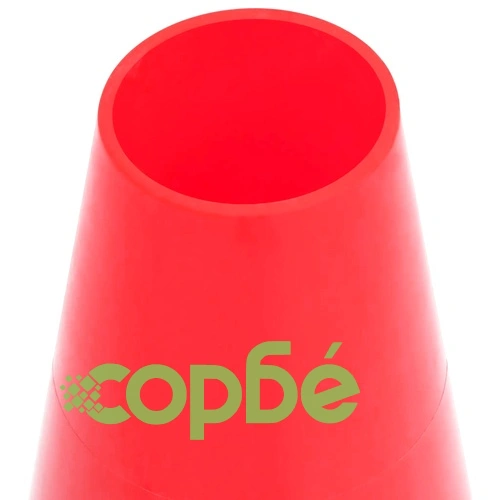 Комплект сигнални конуси с 10 м верига, червено и бяло ➤ топ цена ➤ sorbe.bg