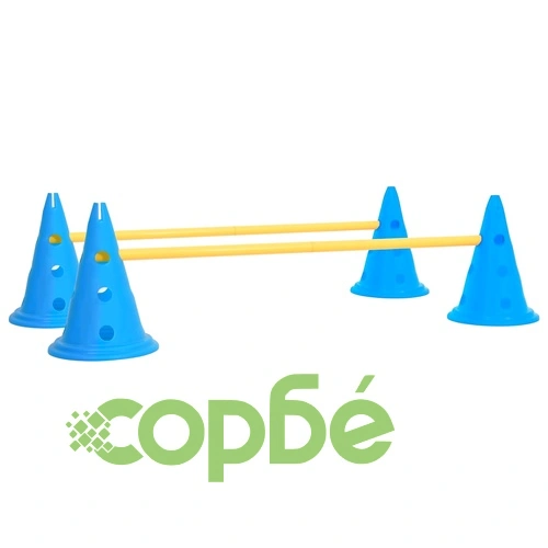 Комплект препятствия за обучение на кучета, синьо и жълто ➤ топ цена ➤ sorbe.bg