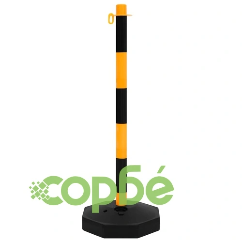 Комплект сигнални колчета с 10 м пластмасова верига ➤ топ цена ➤ sorbe.bg