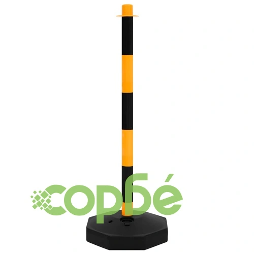 Комплект сигнални колчета с 10 м пластмасова верига ➤ топ цена ➤ sorbe.bg