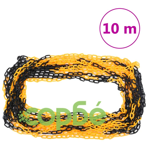 Комплект сигнални колчета с 10 м пластмасова верига ➤ топ цена ➤ sorbe.bg